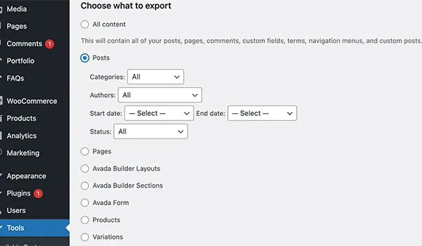 how-to-export-and-import-wordpress-blog-and-images