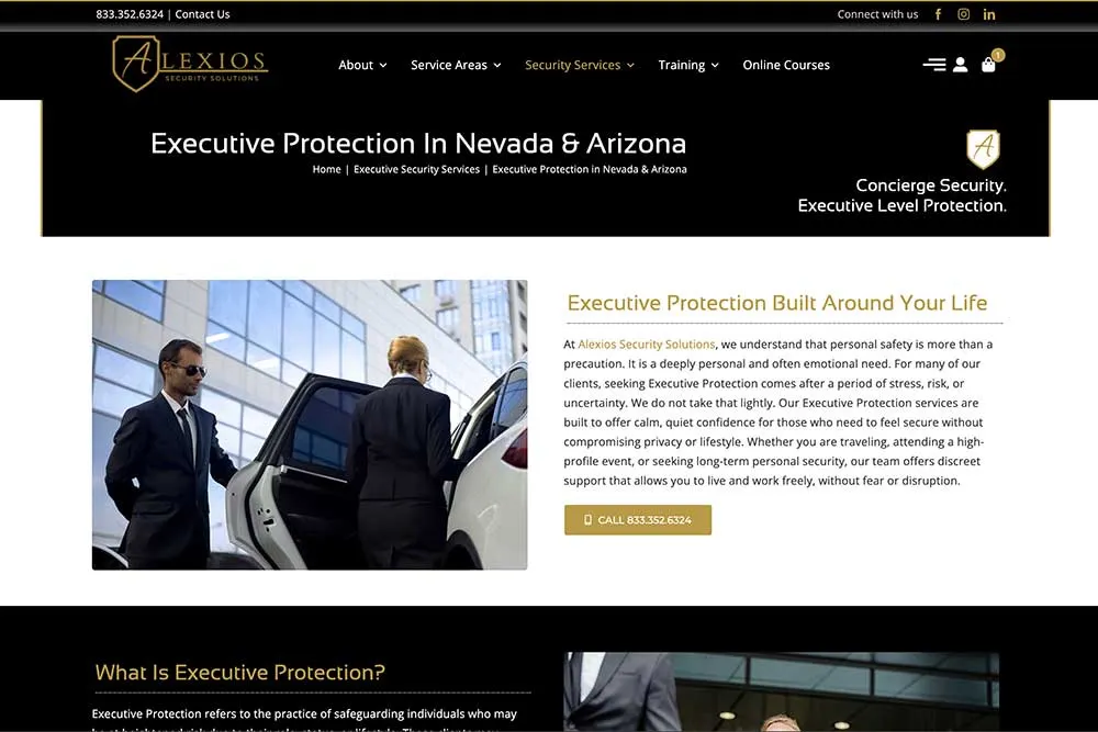 Two professionals in suits stand by a car, suggesting a need for services like Crown Marketing's digital marketing agency for business growth.| Crown Marketing Digital Marketing Agency Las Vegas